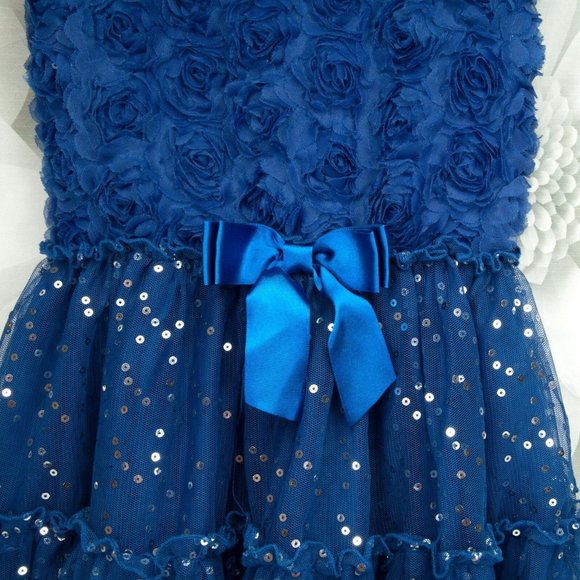 Betsey Johnson Girls Designer Rose Tutu Dress - Picture 7 of 11